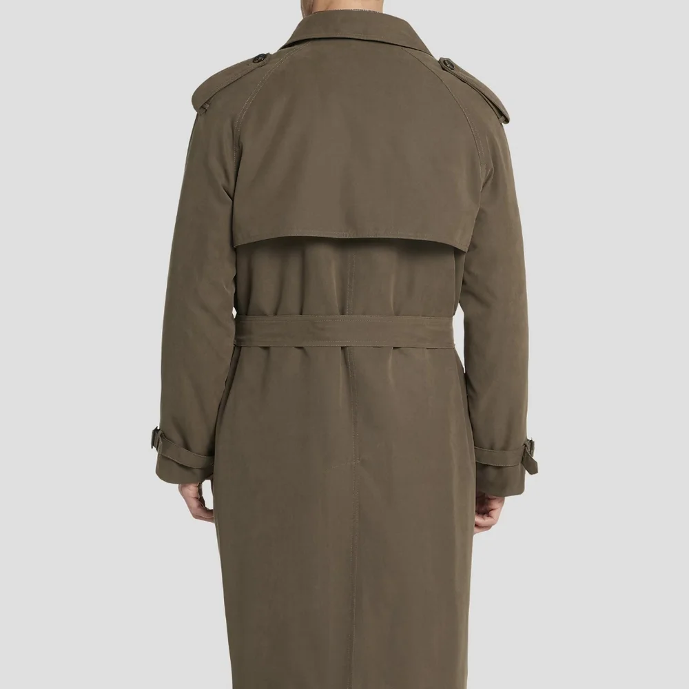 NWT London Fog Brown Double-Breasted Trench Coat - Picture 5 of 16